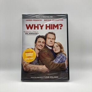 Why Him? DVD + Digital HD James Franco Bryan Cranston Comedy Movie New Sealed
